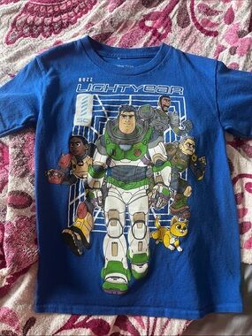 Disney Blue Buzz Lightyear Short Sleeve Tee